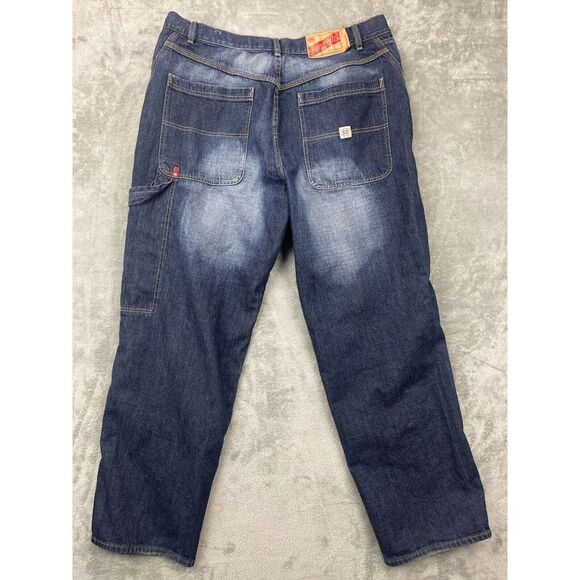 Vintage Men's Ecko Unltd HammerLoop Jeans Skater Baggy Wide Carpenter Size 40x34 - Picture 9 of 10